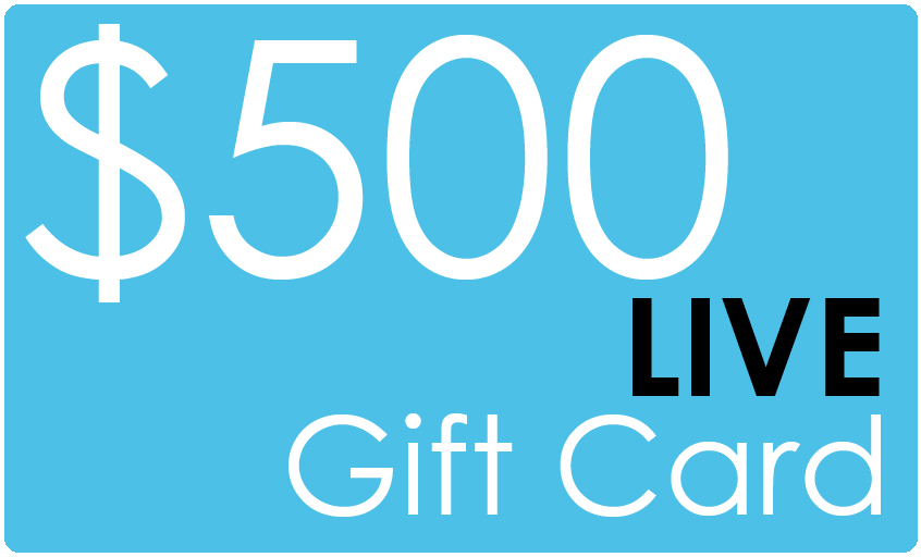 $500 Live Gift Card